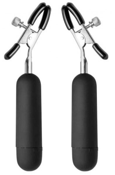 Master Series Dark Passion Clamps Vibrerande bröstklämmor