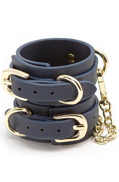 Bondage Couture Hand Cuff Blue Handbojor