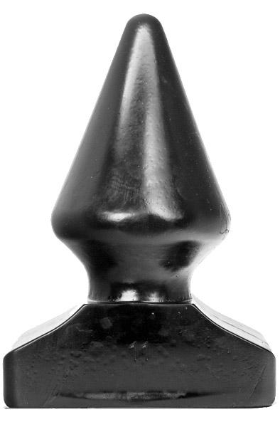 All Black Vinyl Anal Plug 21,5 cm XL Buttplug