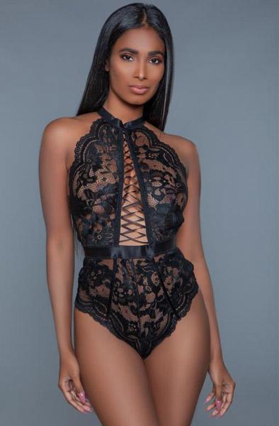BeWicked Margot Lace Thong Bodysuit S Teddy