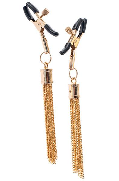 Premium Nipple Clamps With Tassle Bröstvårtsklämmor