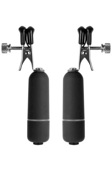 Shots Vibrating Nipple Clamps Vibrerande bröstklämmor