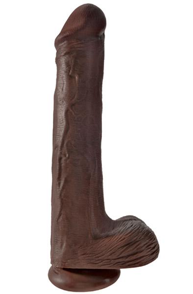 Pipedream King Cock With Balls Brown 33 cm XL dildo
