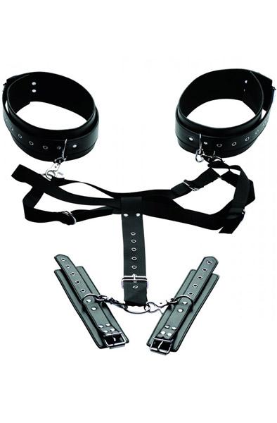 Acquire Easy Access Thigh Harness With Wrist Cuffs Positionshållare