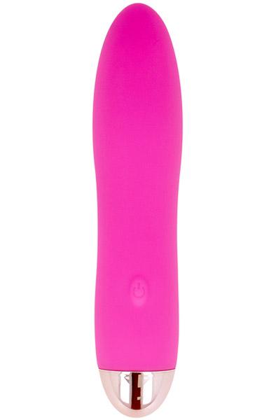 Dolce Vita Rechargeable Vibrator Pink 10-Speeds Vibrator