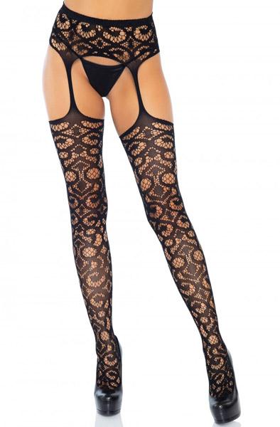 Leg Avenue Stockings With Garter Belt O/S Strumpbyxor