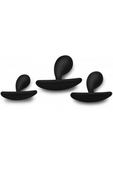 Master Series Dark Droplets Curved Anal Trainer Set Of 3 Analpluggar paket