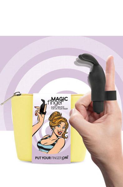 FeelzToys Magic Finger Vibrator Black Fingervibrator