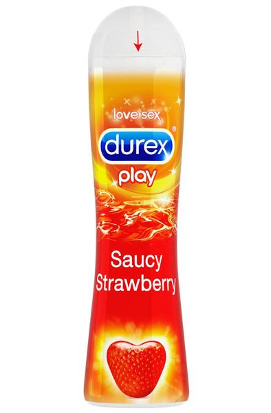 Durex Play Saucy Strawberry 50 ml Glidmedel med jordgubbssmak