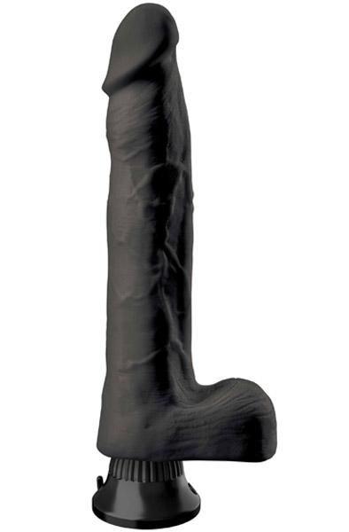 Pipedream Real Feel Deluxe 11 Black 28cm Dildo med vibrator