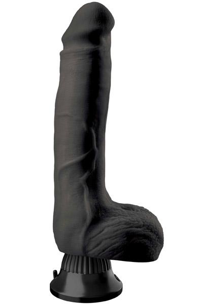Pipedream Real Feel Deluxe 7 Black 23cm Dildo med vibrator