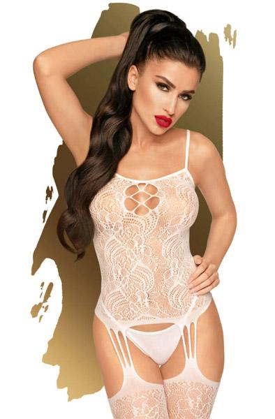Penthouse Eye Of The Storm White S-L Bodystocking
