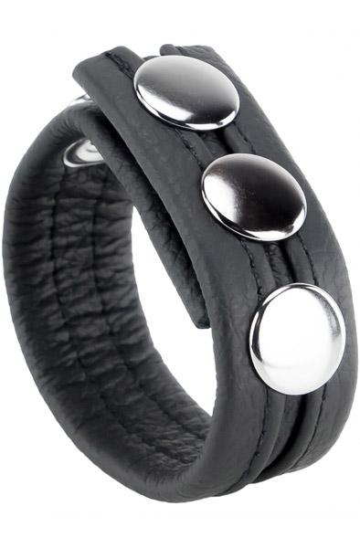 The Red Cockring En Cuir Black Penisring