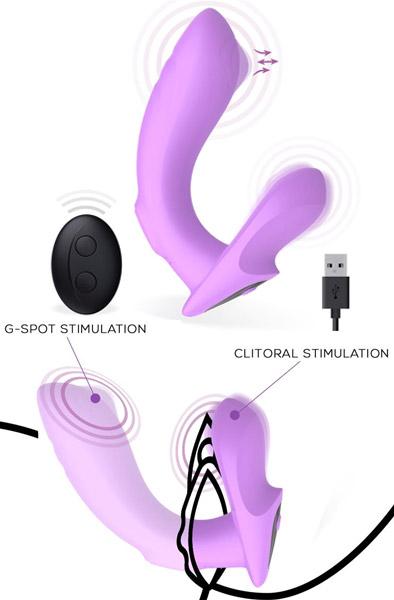 Action G-spot Vibrator With Clitoral Stimulation G-punktsvibrator
