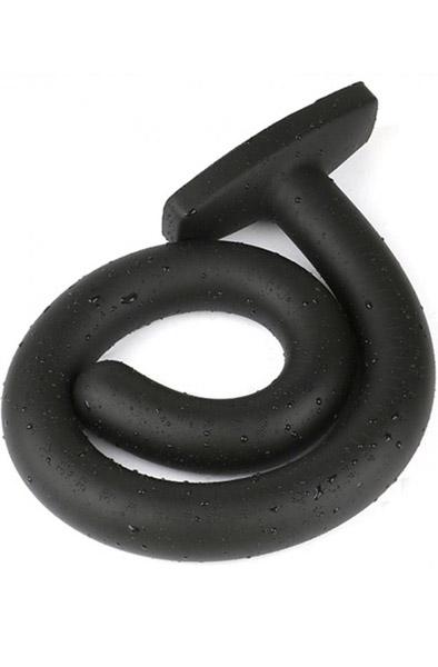 Wolf Quarterstaff Silicone Black M 53cm Extra lång analdildo