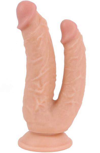 Kiotos Double COX Flesh 19 cm Dubbeldildo