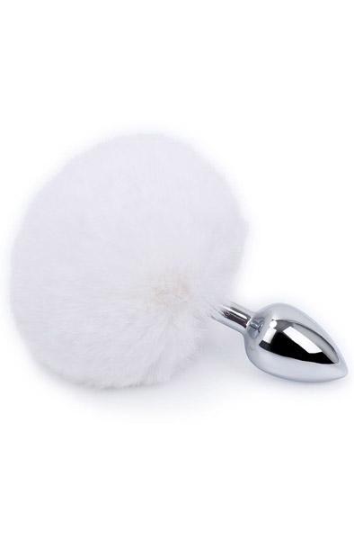 Kiotos Bunny Tail White Analplugg med svans