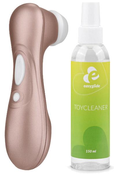 Satisfyer Pro 2 + Toy Cleaner 150ml Paketerbjudande