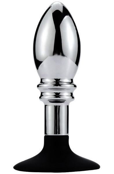 Anal Plug With Suction Cup-One Ball 10cm Analplugg metall