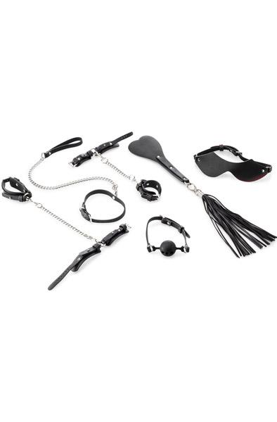 9-pcs Beginner's Bondage Set Black Bondage paket