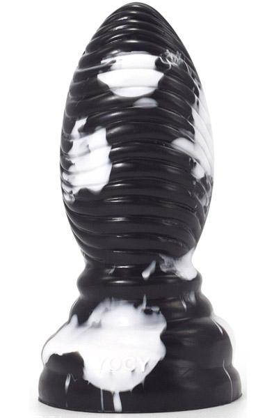 Linox Plug Black-White 20cm Grövre analplugg
