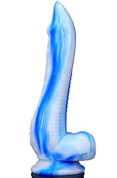 Silicone Dildo Inkipus Blue-White 25cm Dragon dildo