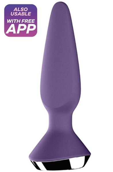 Plug-ilicious 1 Bluetooth & App Purple Analplugg med vibrator