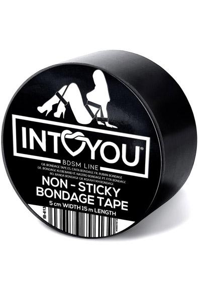 Bondage Tape Non-Sticky Black 15m Bondage tejp