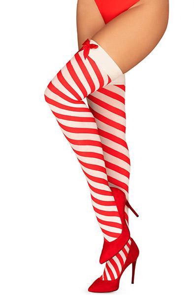 Obsessive Kissmas Stockings L/XL Stay-ups