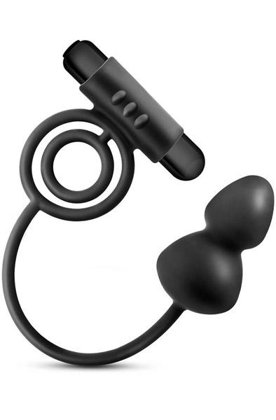 Anal Adventures Anal Plug With C-Ring Analplugg med penisring