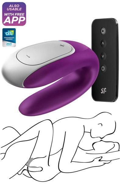 Satisfyer Double Fun Purple Appstyrd parvibrator