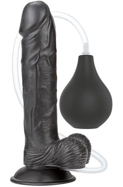 Lovetoy Squirt Extreme Dildo Black 23cm Sprutande dildo
