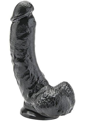 Get Real Svart Dildo 22 cm