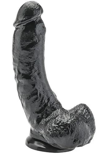 Get Real Svart Dildo 22 cm