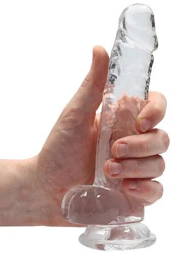 Crystal Clear dildo 17 cm, Clear