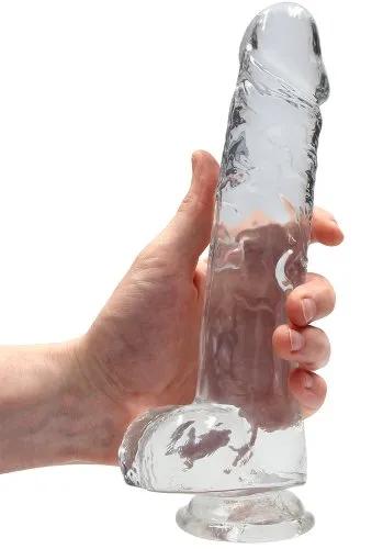 Crystal Clear dildo 22 cm, Clear