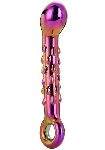 Glamour Glass Ribbed G-Spot dildo