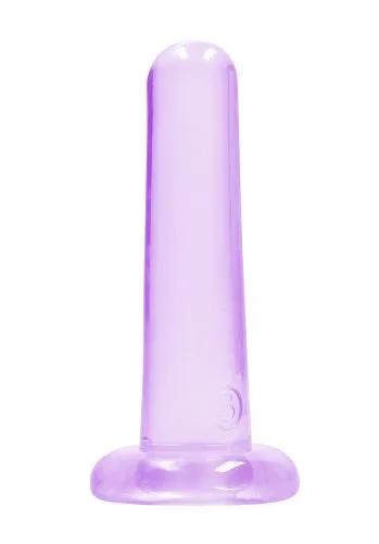 Crystal Clear non realistic dildo 13 cm, Purple