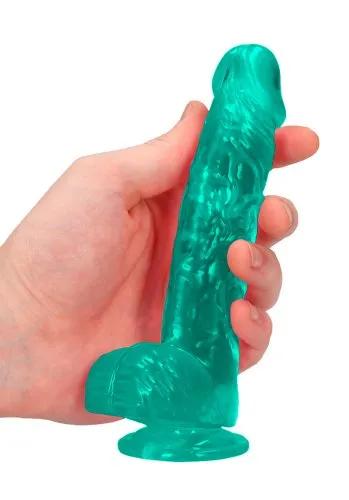 Crystal Clear dildo 15 cm, Turkos