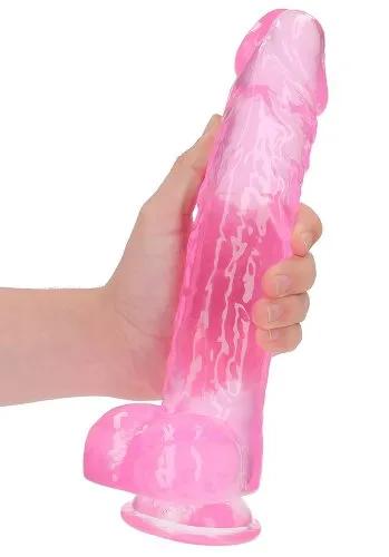 Crystal Clear dildo 25 cm, Pink