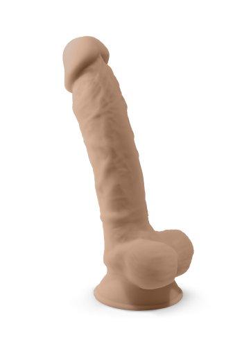 Dual Density Dildo med pung 20 cm