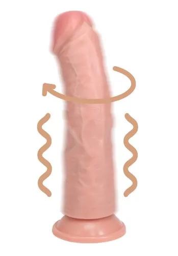 Realrock Vibrating and Rotating Regular Curved Cock 20,3 cm