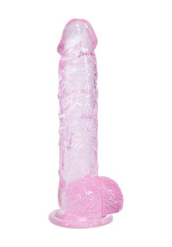 Crystal Clear dildo 13 cm, Pink