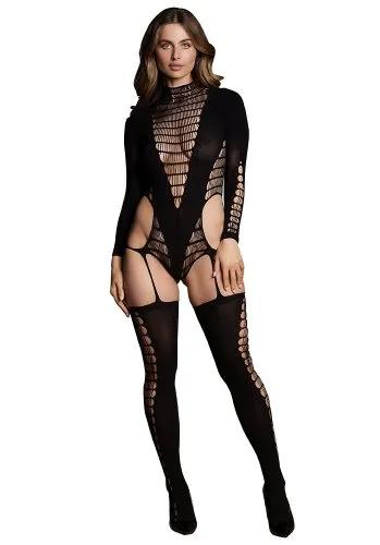 Kalyke Bodystocking with Turtleneck Onesize