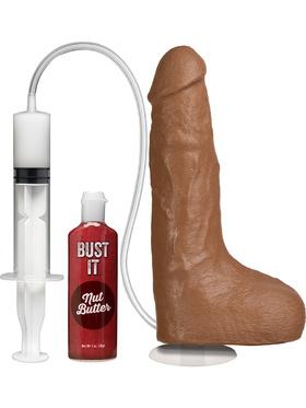 Doc Johnson Bust It, Squirting Realistic Cock, 21 cm, brun