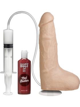 Doc Johnson Bust It, Squirting Realistic Cock, 21 cm, ljus