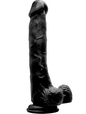 RealRock Realistic Cock, 27 cm, svart