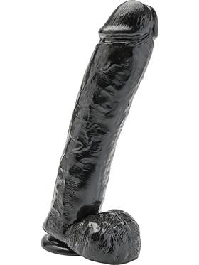 Toy Joy Get Real Dildo, 28 cm, svart
