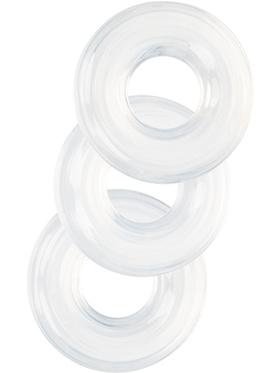 California Exotic Set of 3 Silicone Stacker Rings