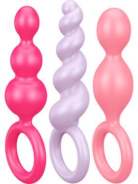 Satisfyer Booty Call Plugs, flerfärgad